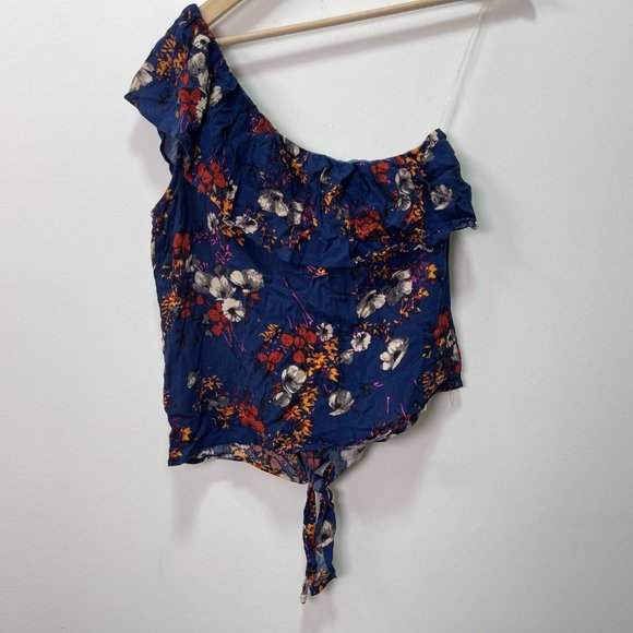 Mossimo Supply Co. One Shoulder Floral Top sz S - Picture 7 of 7